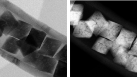 Nanoparticules de cobalt encapsulées dans le canal de nanotubes de carbone synthétisées par décomposition thermique - © Copyright Dr. Cuong Pham-Huu